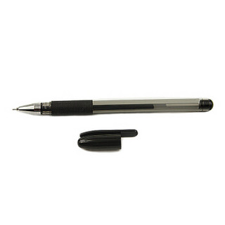 TANGO 天章 办公(TANGO)中性笔签字笔 黑色水性笔大容量 0.5mm半针管头 商务办公用品学生文具医生处方 12支装