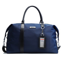 爱登堡旅行包男士健身袋单肩手提包电脑包大容量行李袋短途旅游登机包 深蓝色CH5105-2