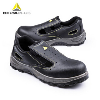 代尔塔 (Deltaplus) 301106 牛皮劳保鞋 高性能透气防静电/耐磨 定做黑色 44码一双