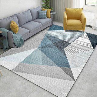 南极人NanJiren 地毯 简约客厅沙发茶几地垫北欧卧室地毯 三角 140*200cm