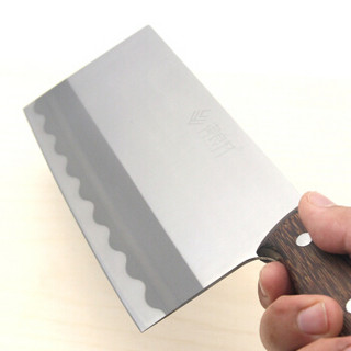 御良材 不锈钢菜刀 中式厨师刀 切片刀 中片刀 单刀 肉片刀 厨房刀具 桑刀系列 YBD-S02A