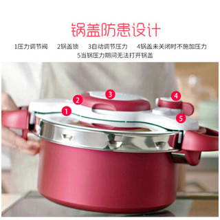 Tefal 特福 无蒸格压力锅 5.2L