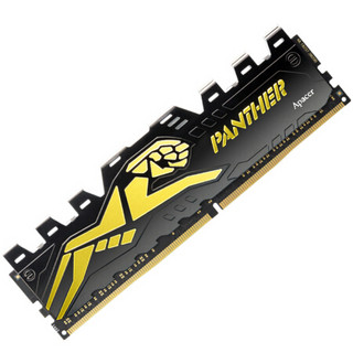 Apacer 宇瞻 黑豹 DDR4 2666MHz 台式机内存 马甲条 黑金色 16GB