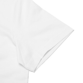 纪梵希 GIVENCHY 男士棉质圆领短袖T恤白色LOGO印花图案 BM70K93002 100 L码
