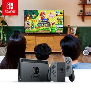 任天堂 Nintendo Switch 国行续航版增强版灰色主机 & 马力欧卡丁车8 豪华版 游戏实体卡 & 128G卡 & 方向盘