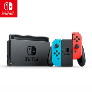 任天堂 Nintendo Switch 国行续航增强版 红蓝主机 马力欧兑换卡特惠套装