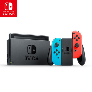 任天堂 Nintendo Switch 国行续航增强版红蓝主机 & 游戏实体卡带 新 超级马力欧兄弟U 豪华版