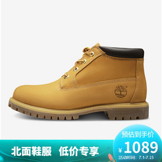 添柏岚/Timberland经典款耐磨高帮大黄靴踢不烂户外休闲工装靴 黄色23061 7.5