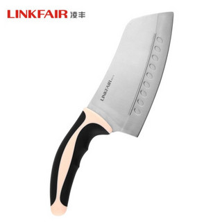 凌丰（LINKFAIR）家用厨师专用菜刀套装 切肉切片刀 免磨切菜刀 厨房刀具 水果刀 骨头刀、切片刀两件套