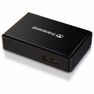 创见（Transcend）USB 3.0高速读卡器 RDF8K2黑色 TF/SD/CF三合一