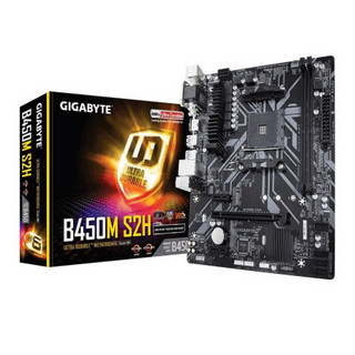 技嘉（GIGABYTE）B450主板+AMD锐龙R5 3400G CPU主板套装ITX/大板/小板 3400G+B450M S2H【爆款推荐】