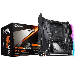 技嘉（GIGABYTE）X570 I AORUS PRO WIFI+AMD锐龙CPU主板套装ITX R7 3700X+X570 I PRO WIFI