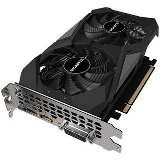 GIGABYTE 技嘉 GTX1650 WF2OC 4G D6 显卡 4GB 黑色