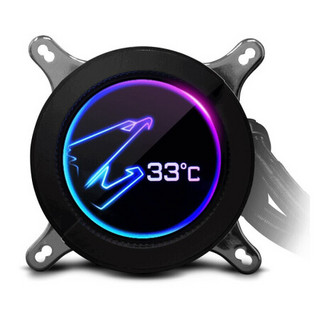 技嘉（GIGABYTE）AORUS CPU散热器 水冷 多平台RGB 台式机电脑 静音 AORUS LIQUID COOLER 360散热