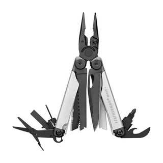 莱泽曼（LEATHERMAN）波浪银黑色WAVE PLUS 莱特曼多功能组合工具钳 户外EDC装备