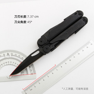 莱泽曼（LEATHERMAN）波浪银黑色WAVE PLUS 莱特曼多功能组合工具钳 户外EDC装备