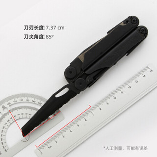 莱泽曼（LEATHERMAN）波浪银黑色WAVE PLUS 莱特曼多功能组合工具钳 户外EDC装备