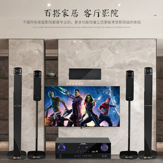 现代（HYUNDAI）家庭影院音响组合KTV套装模拟5.1音响家用设备客厅电视卡拉OK音响 H-5+QA-1200