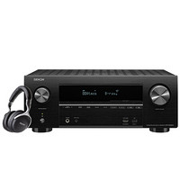 天龙（DENON）AVR-X2600H家庭影院7.2声道AV功放机 + AH-GC25WBK头戴式发烧音乐无线蓝牙耳机 黑色