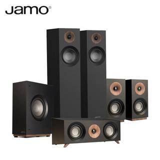 尊宝（JAMO）S805 HCS家庭影院5.1套装studio系列木质无源落地家用音响S808 SUB有源低音炮 黑色