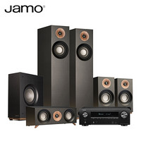 尊宝 JAMO S805 HCS+天龙AVR-X1500H家庭影院套装studio系列 5.1声道木质无源落地式家用音响功放套装