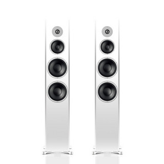 丹拿（DYNAUDIO）激扬系列 Excite X44 HiFi无源落地音响发烧音箱 木质 2.0声道 哑光白 一对 丹麦进口