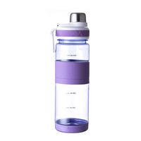 Glasslock Ttritan运动水杯大容量水壶男女便携健身房夏天塑料杯子学生耐高温 530ml/紫色 TPL530