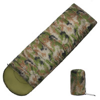 狼行者 户外数码迷彩睡袋 户外睡袋 加厚加宽睡袋信封式 1.6kg