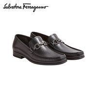 菲拉格慕(Salvatore Ferragamo) 20ss春夏男士黑色牛皮革便鞋0686084_3E _ 65(送男友 送礼)