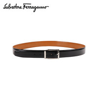 菲拉格慕(Salvatore Ferragamo) 20ss春夏 男士黑色牛皮革双面可调节皮带0675159_C _105(送男友 送礼)