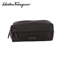 菲拉格慕(Salvatore Ferragamo) 20ss春夏 男士黑色织物 手包0726369(送男友 送礼)