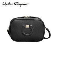Salvatore Ferragamo 菲拉格慕 20FW秋冬女士GANCI0牛皮革相机包0726255 黑色