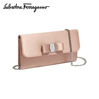 菲拉格慕(Salvatore Ferragamo) 20ss春夏 女士骨色/米色织物 化妆包 0726875(送女友 送礼)