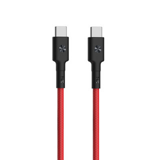 ZMI Type-C数据线 双Type-C 新ipad pro/MACbook笔记本充电器线 PD手机华为小米三星快充数据线3A1m红色
