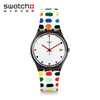 斯沃琪(Swatch)瑞士手表原创系列缤纷牛奶潮流石英男女表GM417