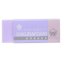 樱花家纺 樱花(SAKURA)橡皮擦马卡龙系列学生考试美术绘图 XRFW-100中号单块浅紫色