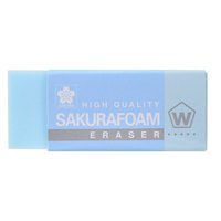 樱花家纺 樱花(SAKURA)橡皮擦马卡龙系列学生考试美术绘图 XRFW-100中号单块浅蓝色