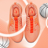 乔丹 男鞋气垫耐磨减震潮流休闲篮球鞋运动鞋 XM15200102 哈密瓜色/活力橙 44