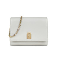 芙拉 FURLA SS20 春夏 女士 1927系列 白色 牛皮剖层革 迷你斜挎单肩包链条包小方包 18号 送女友 1048476