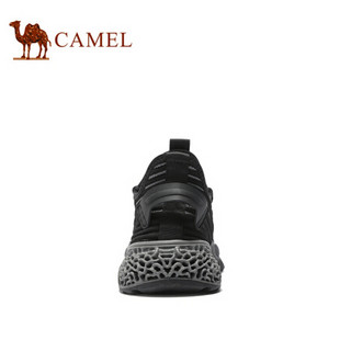 骆驼（CAMEL） 舒适透气百搭运动跑步休闲鞋 A012161160 黑/灰 42