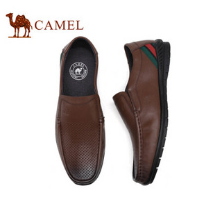 骆驼（CAMEL） 英伦柔软套脚舒适休闲商务男鞋  A022168790 棕色 42