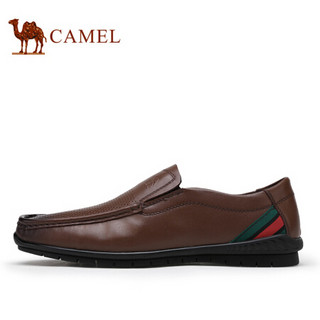 骆驼（CAMEL） 英伦柔软套脚舒适休闲商务男鞋  A022168790 棕色 42