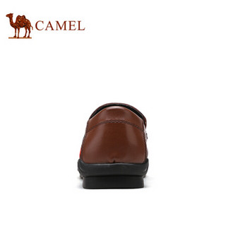 骆驼（CAMEL） 英伦柔软套脚舒适休闲商务男鞋  A022168790 棕色 42