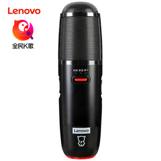 联想(Lenovo)全民K歌定制版 Type-c数字版手机麦克风 苹果安卓唱歌直播通用话筒电容麦  小新UM6s 星空黑