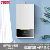 万家乐 冷凝式燃气热水器(天然气)  暖浴两用热水炉  APP智控 变频燃烧 多重安防 家用壁挂炉LL1GBQ24-24B6.3