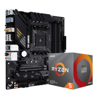 ASUS 华硕 TUF GAMING B550M PLUS WI-FI MATX主板（AMD AM4、B550）+AMD 锐龙R5-3600X CPU套装