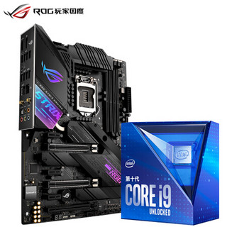 玩家国度ROG STRIX Z490-E GAMING主板+英特尔(intel) i9-10900K 酷睿CPU处理器 板U套装 CPU主板套装