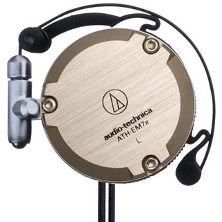 audio-technica 铁三角 EM7X 压耳式挂耳式动圈有线耳机 香槟金 3.5mm