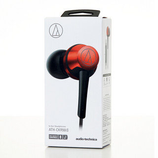 audio-technica 铁三角 ATH-CKR50iS 入耳式有线耳机 红色 3.5mm