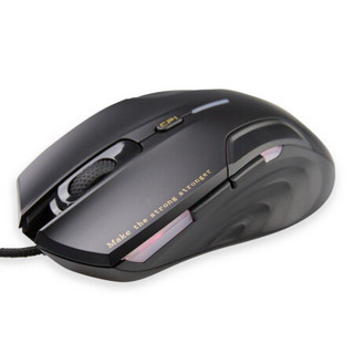 NEWMEN 新贵 猎鲨豹 N5000 有线鼠标 4200DPI RGB 黑色